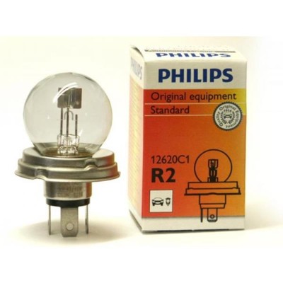 Лампа автомобильная Philips, R2, 12 В, 45/40 Вт, 12620C1