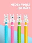 Ручка-прикол Calligrata «Зайка», чёрный стержень, шариковая, МИКС - Фото 2