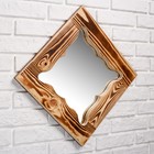 Зеркало резное "Бабочка", сосна, обожжённое, 40×40 см - Фото 3