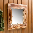 Зеркало резное "Бабочка", сосна, обожжённое, 40×40 см - Фото 5