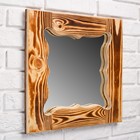 Зеркало резное "Бабочка", сосна, обожжённое, 40×40 см - Фото 6