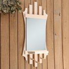 Зеркало для бани и сауны «Лесенка», 75×40 см, с полкой, 3 крючка 4632936