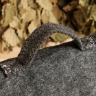 Набор для бани с вышивкой «В здоровом теле здоровый дух!», 5 предметов: портфель, шапка, рукавица, тапки, коврик, «Добропаровъ» - Фото 4