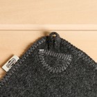 Набор для бани с вышивкой «В здоровом теле здоровый дух!», 5 предметов: портфель, шапка, рукавица, тапки, коврик, «Добропаровъ» - Фото 7