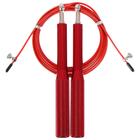 Скоростная скакалка ONLYTOP, 2,8 м, цвет красный - Фото 1