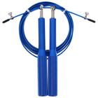 Скоростная скакалка ONLITOP, 2,8 м, цвет синий - Фото 1