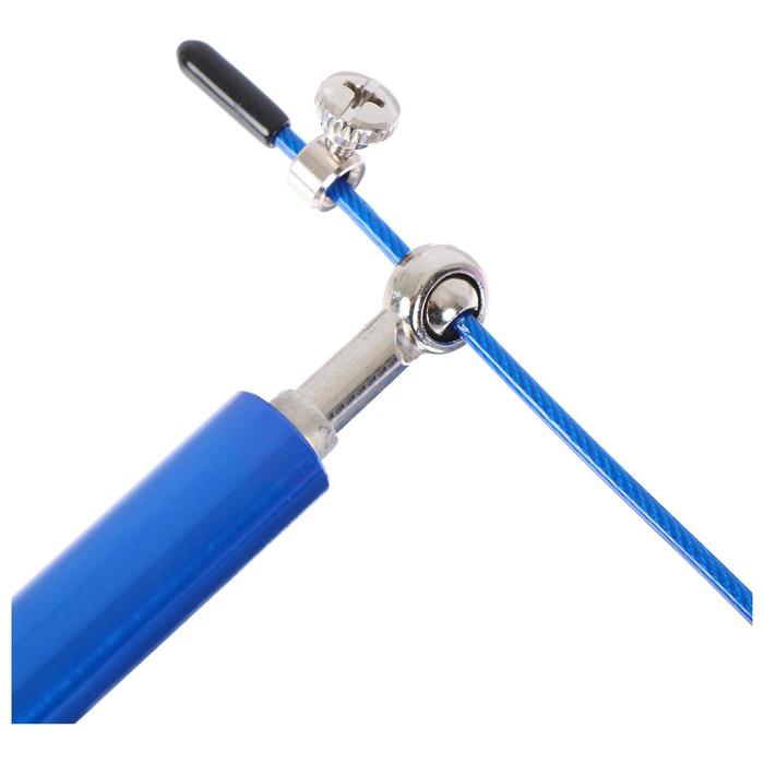 Скоростная скакалка ONLITOP, 2,8 м, цвет синий - фото 1905597611