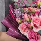 Пленка для цветов матовая "Новости Love", лиловый, 60 х 60 см - Фото 5