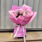 Пленка для цветов и букетов матовая «Новости Love», лиловый, 60×60 см - Фото 6