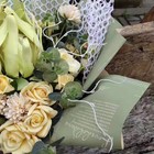 Пленка для цветов матовая "Новости Love", васильковый/пыльно-голубой, 60 х 60 см - Фото 6