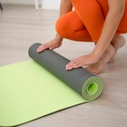 Коврик для йоги Sangh, нескользящий, 183×61×0.6 см, цвет тёмно-зелёный - Фото 11