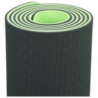 Коврик для йоги Sangh, нескользящий, 183×61×0.6 см, цвет тёмно-зелёный - Фото 6