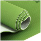 Коврик для йоги Sangh, нескользящий, 183×61×0.6 см, цвет зелёный - Фото 8