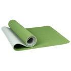 Коврик для йоги Sangh, 183×61×0,8 см, цвет зелёный - фото 9560830