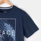 Пижама мужская KAFTAN "Peace", р-р L (50), синий, серый - Фото 3