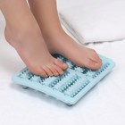 Массажёр «Барабаны», 26×22×5 см, 5 рядов, голубой - Фото 2