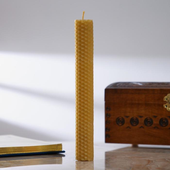 Свеча из вощины с лавандой, 2,2×21 см