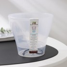 Кашпо для цветов со вставкой «Афина», 1 л, прозрачное - Фото 5