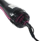 УЦЕНКА Фен-щетка для волос LuazON LFS-01, 220 В, 1600 Вт, 3 режима, чёрно-розовый - Фото 3