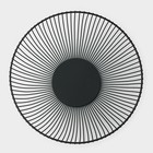 Фруктовница Доляна, 24,5×24,5×14 см, цвет чёрный - Фото 2