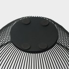Фруктовница Доляна, 24,5×24,5×14 см, цвет чёрный - Фото 3