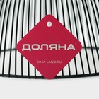 Фруктовница Доляна, 24.5×24.5×14 см, чёрная - Фото 5