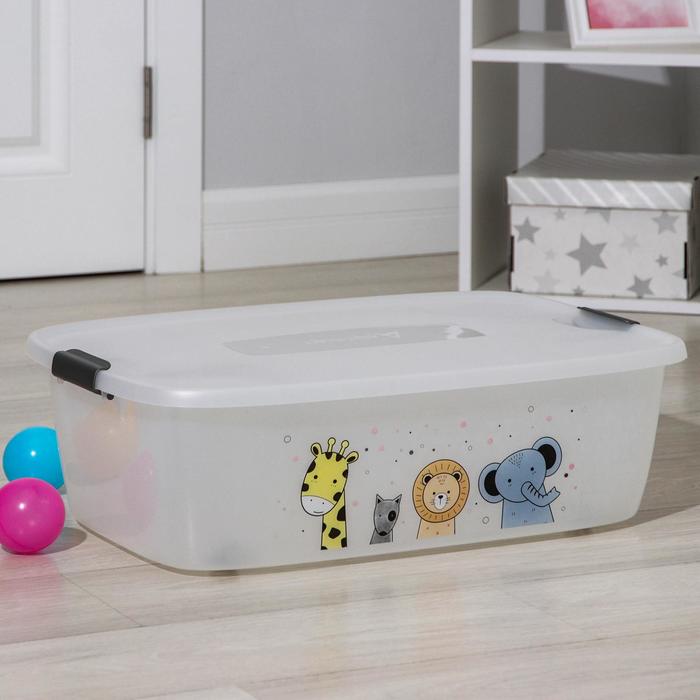 Мегабокс детский на колёсиках, 32 л, МИКС - Фото 1