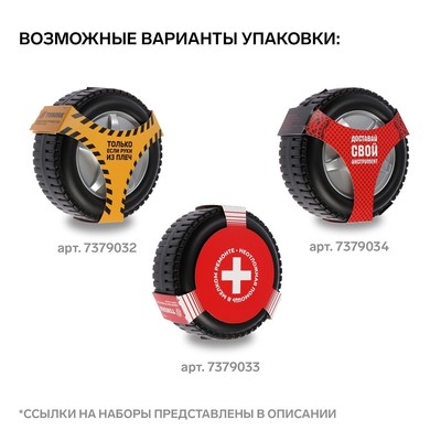 Набор инструментов ТУНДРА, подарочный пластиковый кейс «Колесо», 20 предметов