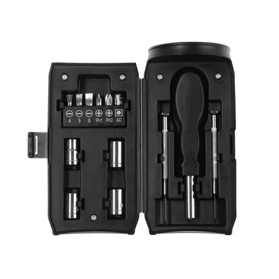 Набор инструментов ТУНДРА, подарочный пластиковый кейс «Банка», 13 предметов