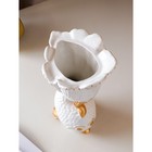 Ваза керамическая "Рыбка", настольная, декор золотистый, 32.5 см - фото 51495474