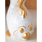 Ваза керамическая "Рыбка", настольная, декор золотистый, 32.5 см - фото 51495475