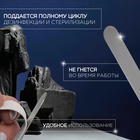 Основа для пилки, прямая, двухсторонняя, нержавеющая сталь, 15×1.6 см, серебристая - Фото 2