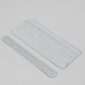 Сменные файлы для пилки, прямые, 15 см, 180 грит, 10 шт., серые (комплект 4 шт)