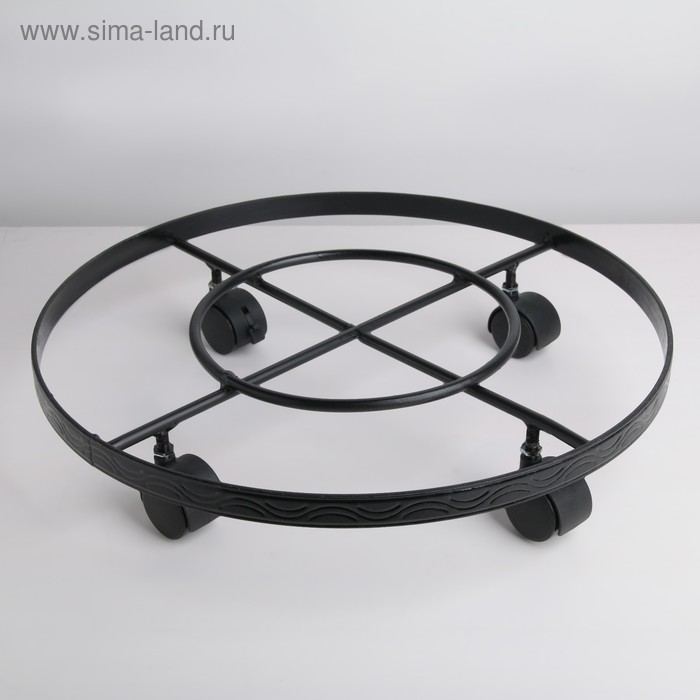 Подставка 12-070 напольная на колесах диаметр 40см - Фото 1