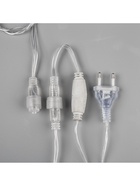 Гирлянда «Бахрома» 3 × 0.6 м, IP44, УМС, прозрачная нить, 160 LED, свечение белое, мерцание белым, 220 В - Фото 8