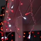 Гирлянда «Бахрома» 3 × 0.6 м, IP44, УМС, прозрачная нить, 160 LED, свечение красное, мерцание белым, 220 В - Фото 4