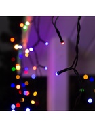 Гирлянда «Бахрома» 3 × 0.6 м, IP44, УМС, тёмная нить, 160 SMD-LED, свечение мульти, 220 В 4356992 - фото 319919072