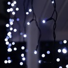 Гирлянда «Бахрома» 3 × 0.6 м, IP44, УМС, тёмная нить, 160 SMD-LED, свечение белое, 220 В - фото 7753911
