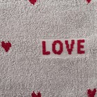 Полотенце Экономь и Я "Love" цв. серый, 35*75 см,100% хлопок - Фото 2
