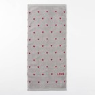 Полотенце Экономь и Я "Love" цв. серый, 35*75 см,100% хлопок - Фото 4
