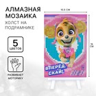 Алмазная мозаика для детей, 16 х 10,5 х 2 см "Вперед, Скай!", Щенячий патруль - фото 66971878