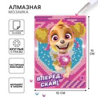 Алмазная мозаика с частичным заполнением для детей «Щенячий патруль», 15 х 10.см - Фото 1