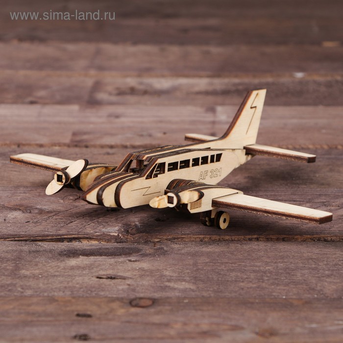 Деревянный конструктор. Cборная модель «Самолёт. CESSNA» - Фото 1