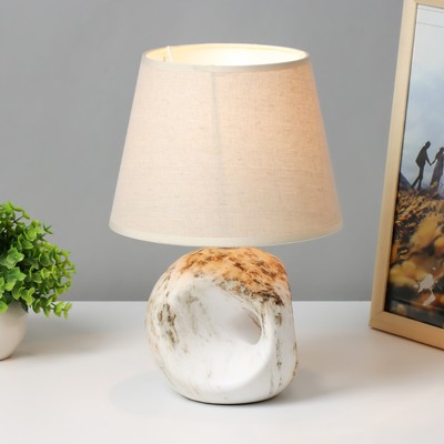 Лампа настольная «Аделия» 1×40 Вт E14 бежевый 20×20×20.5 см RISALUX