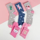 Набор женских носков "С Новым Годом" р. 36-40 (23-25 см), 5 пар - Фото 2