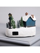 Светодиодная фигура «Новогодний город» 19×17×13 см, полистоун, батарейки ААх3 (не в комплекте), USB, свечение тёплое белое - Фото 8