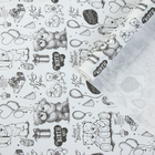 Бумага упаковочная крафт "Белые мишки", 0,72 х 10 м, 40 г/м² - Фото 1