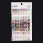 Стразы для декора, на клеевой основе, 9×15.5 см, d=3 мм, разноцветные - Фото 5