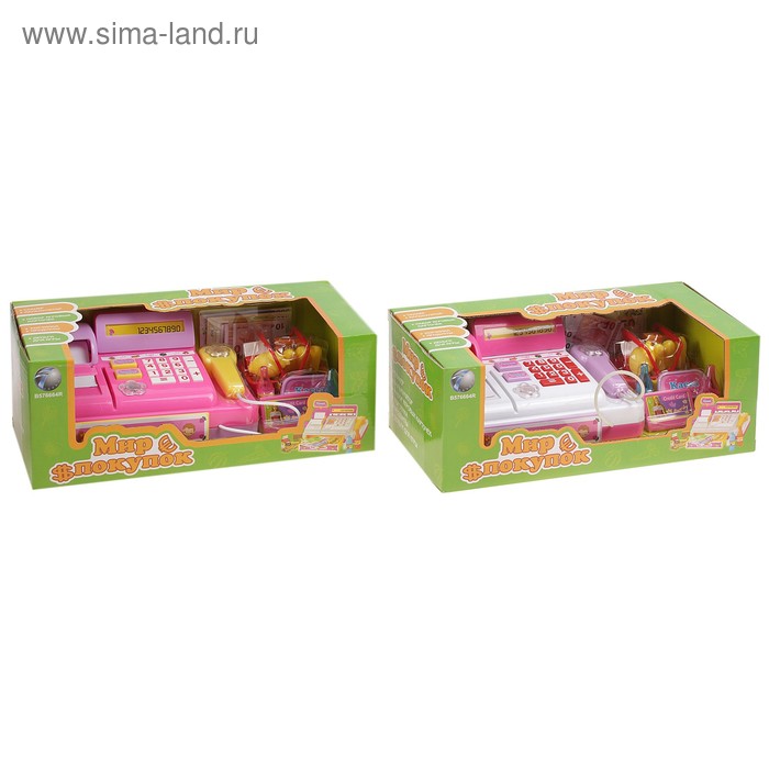 кассовый аппарат с чеком мир покупок на батар №3138A - Фото 1