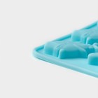 Форма для мармелада Доляна «Морские сладости», силикон, 22.3×17.2 см, 32 ячейки (2.7×2 см), цвет голубой - Фото 4